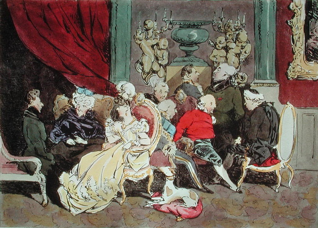 Detail of Le Faubourg Saint-Germain by Henri Bonaventure (after) Monnier