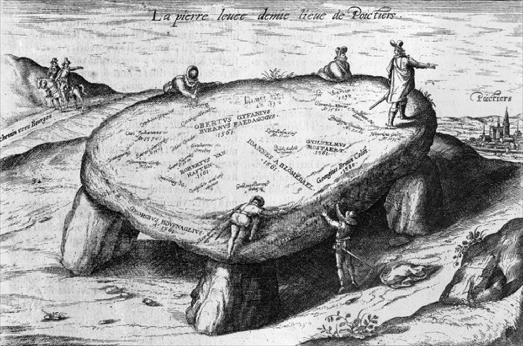 Detail of The Lifted Stone by French School