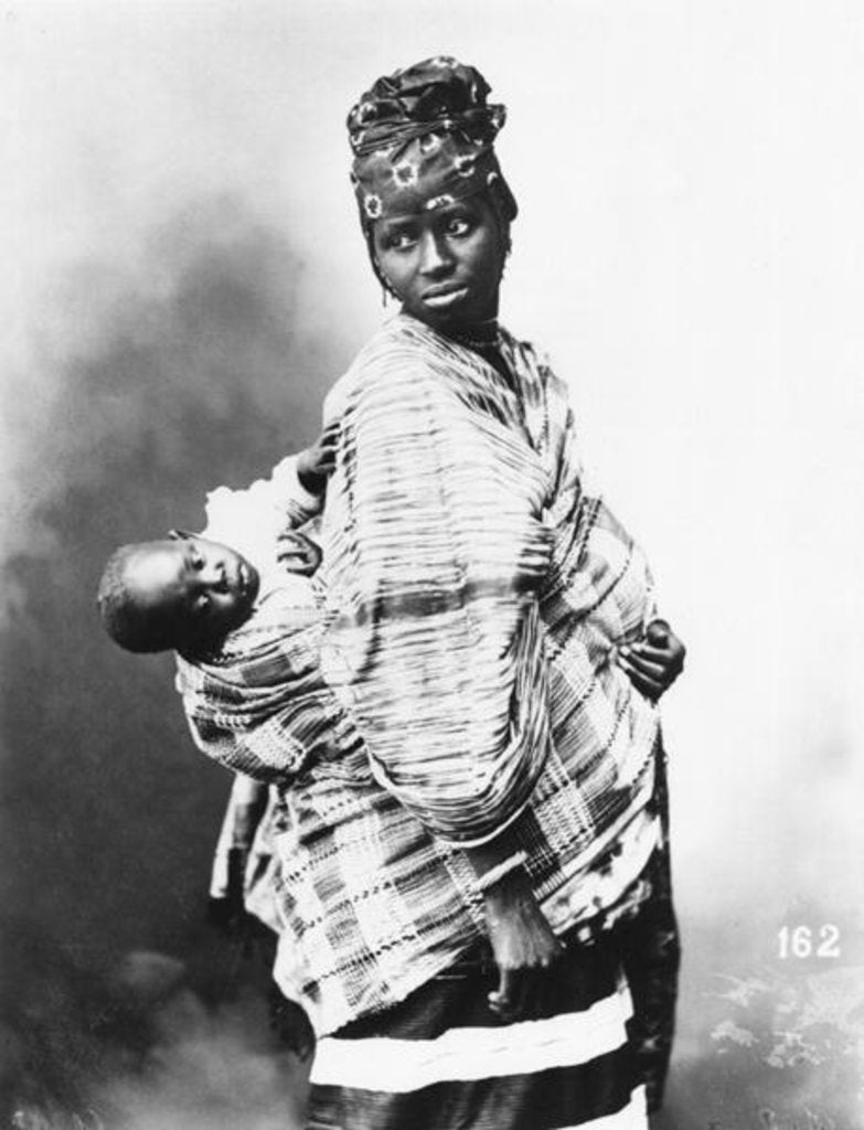 Detail of Senegalese Mother and Child, c.1900 by French Photographer