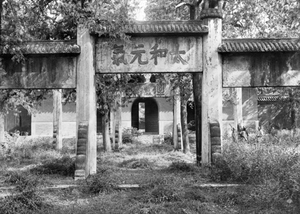 Detail of Temple of Confucius at Qufu, China by French Photographer
