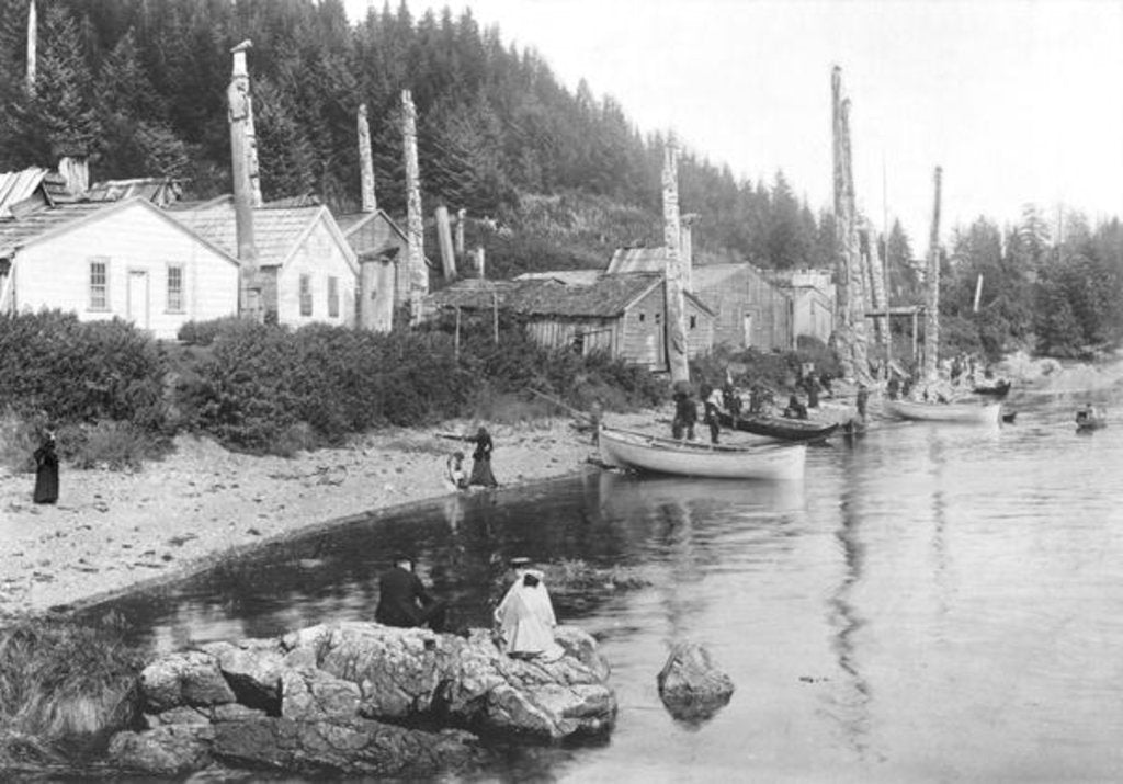 Detail of Village in Alaska, c.1900 by American Photographer
