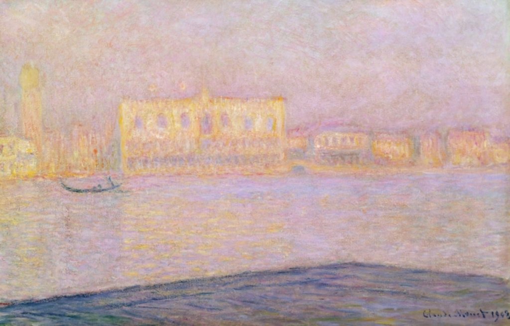 Detail of The Ducal Palace from San Giorgio, 1908 by Claude Monet