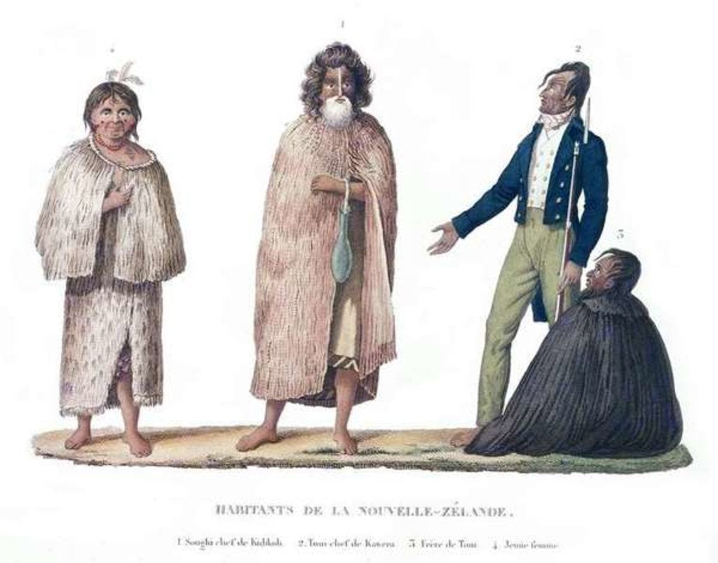Detail of Natives of New Zealand by French School