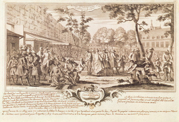 Detail of The Hotel de Soissons in 1720 by French School