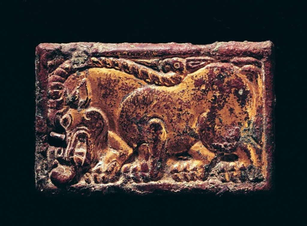 Detail of Ordos style plaque, 3rd-2nd century BC by School Chinese