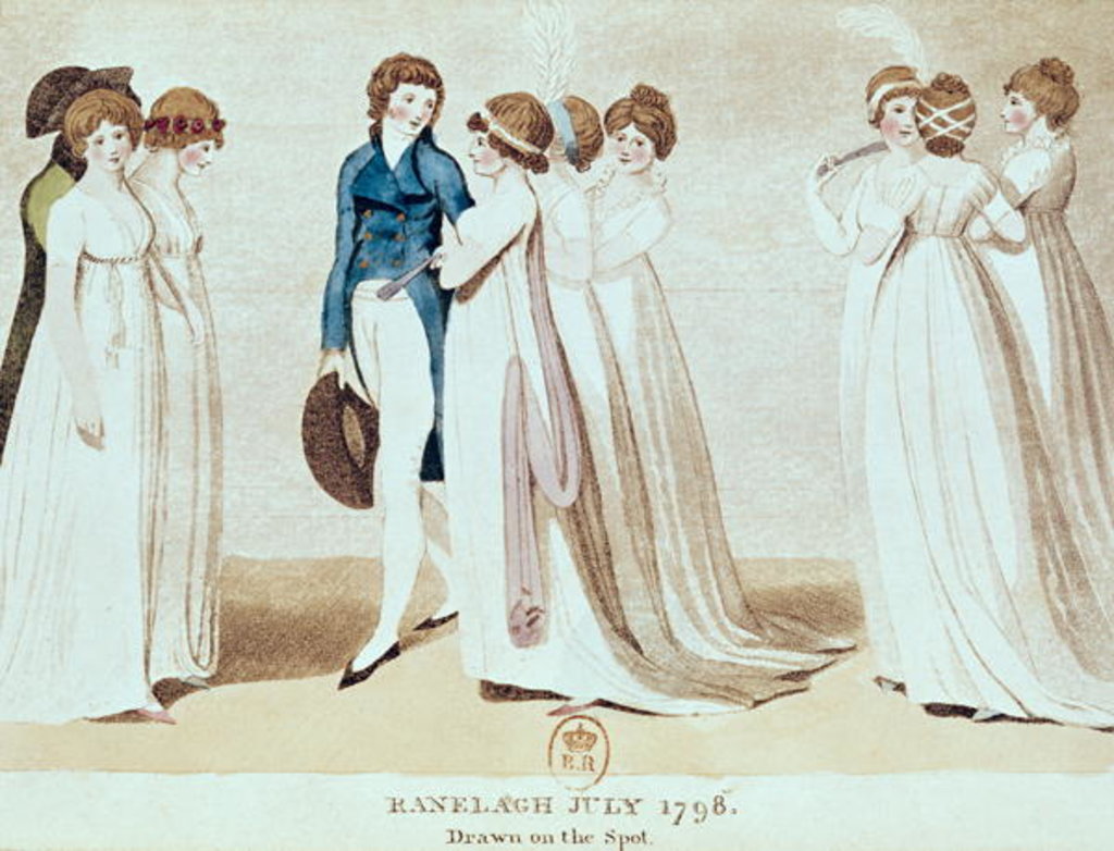 Detail of Ranelagh, July 1798, c.1798-1800 by School English