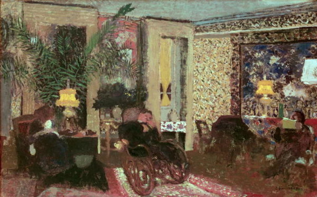 Detail of Interior or, The Salon with Three Lamps, 1899 by Edouard Vuillard