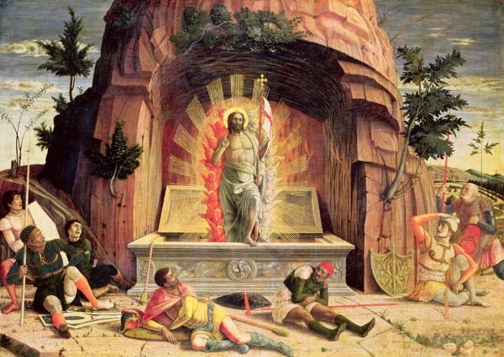 Detail of The Resurrection by Andrea Mantegna