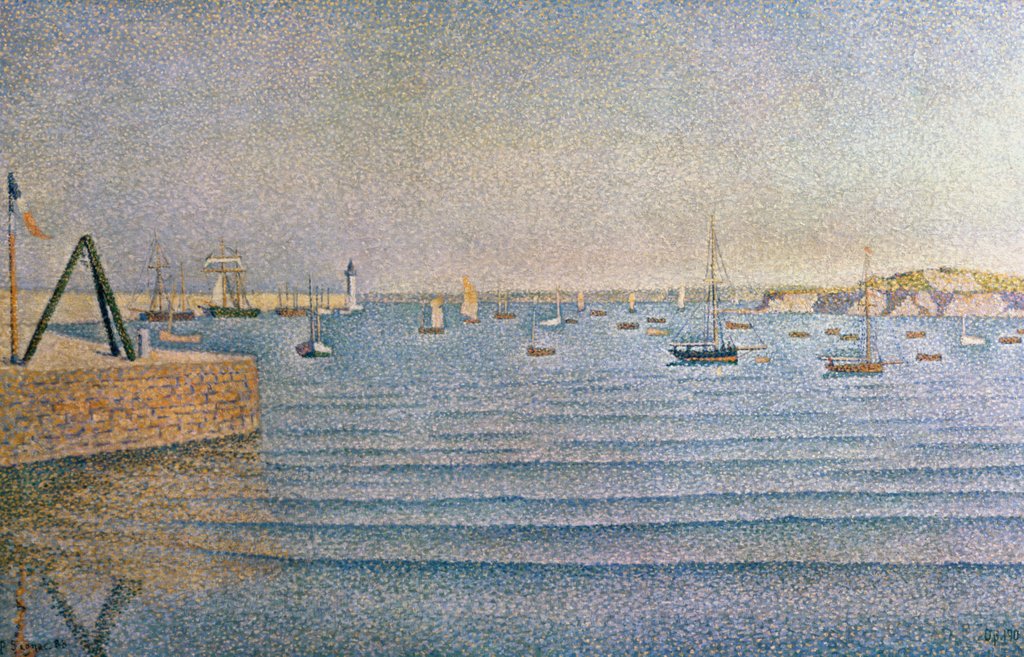Detail of The Harbour at Portrieux, 1888 by Paul Signac