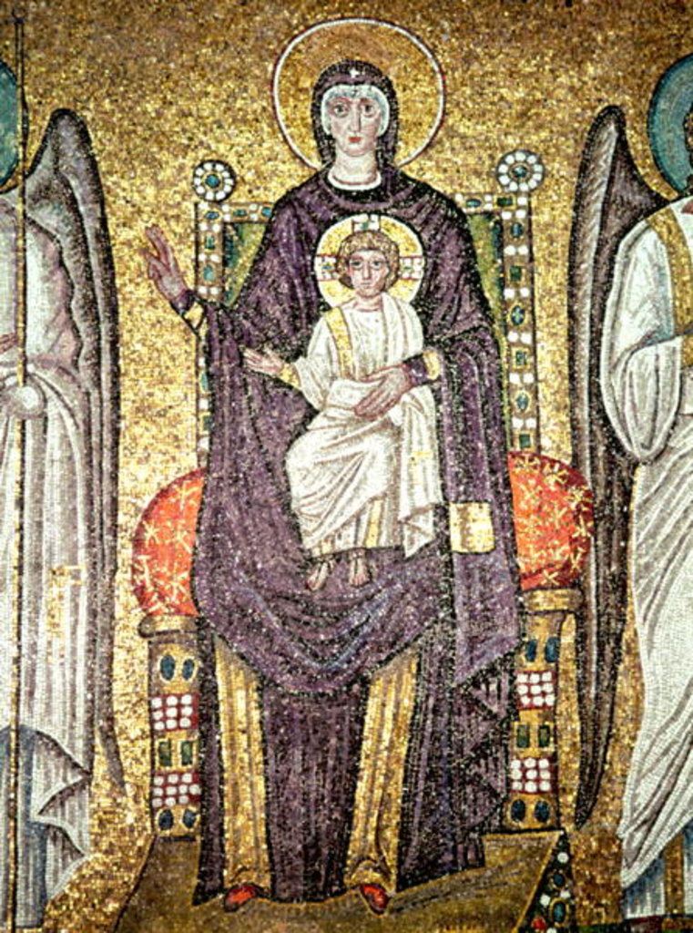 Detail of Virgin and Child by Byzantine School