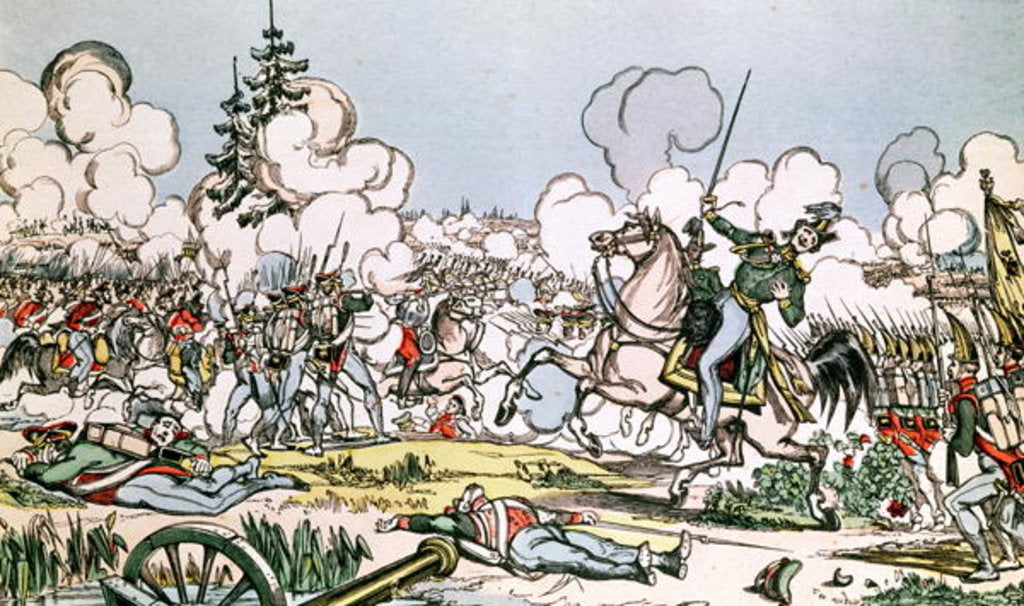 Detail of The Battle of Moscow, 7th September 1812 by French School