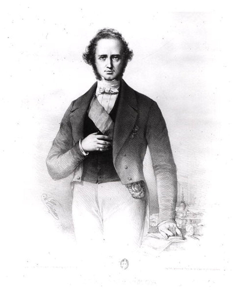 Detail of Portrait of Henry John Temple Lord Palmerston by John (after) Partridge