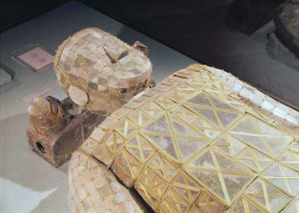 Detail of Jade burial suit by School Chinese