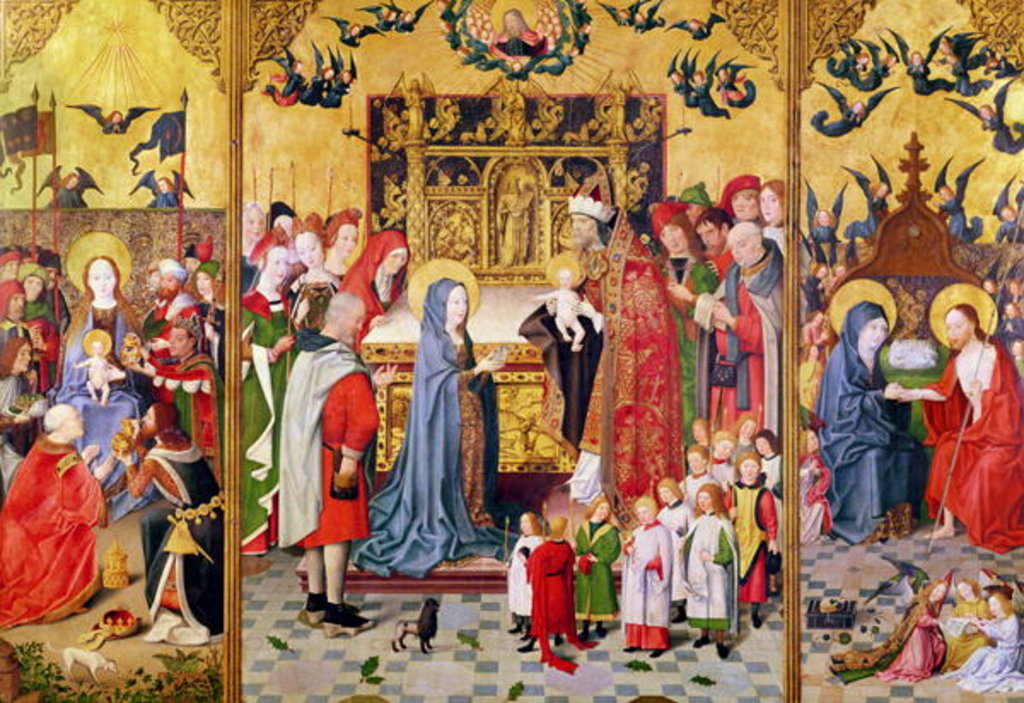 Detail of Altarpiece of the Seven Joys of the Virgin by Master of the Holy Family