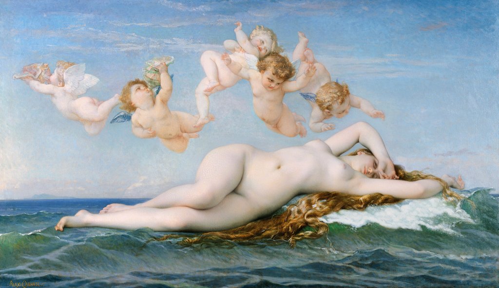 Detail of Birth of Venus, 1863 by Alexandre Cabanel