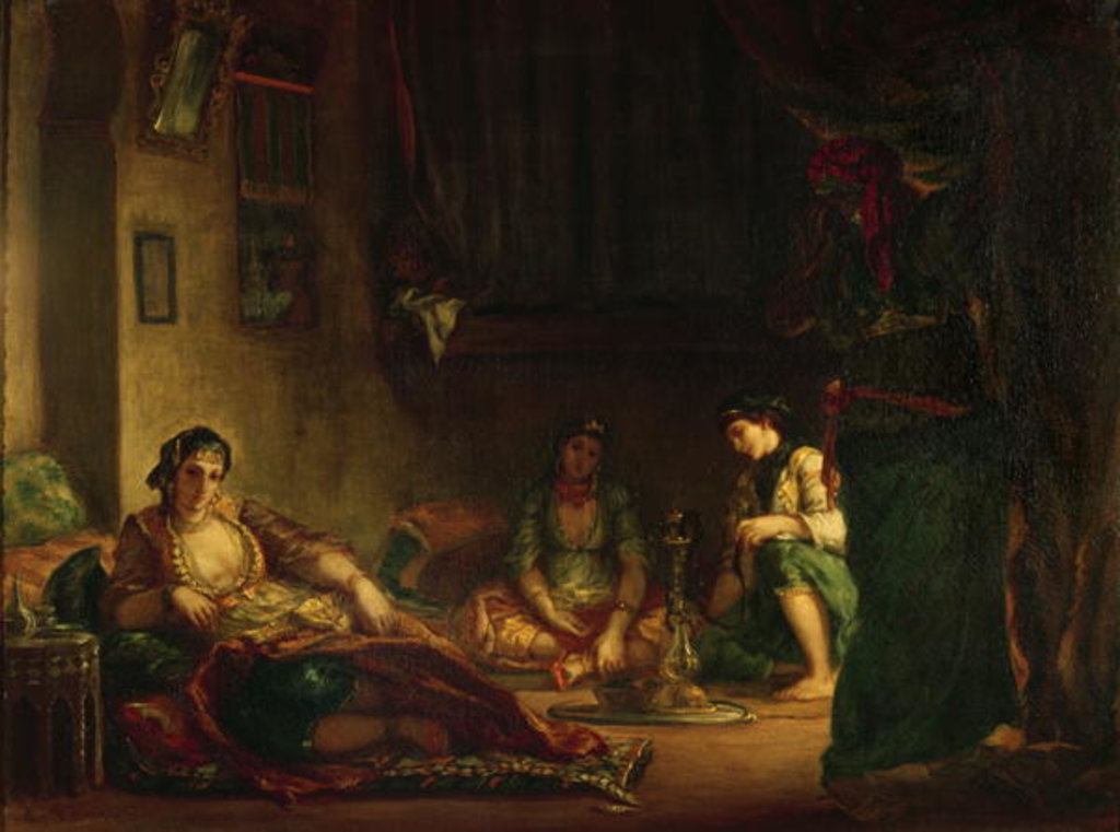 Detail of The Women of Algiers in their Harem, 1847-49 by Ferdinand Victor Eugene Delacroix