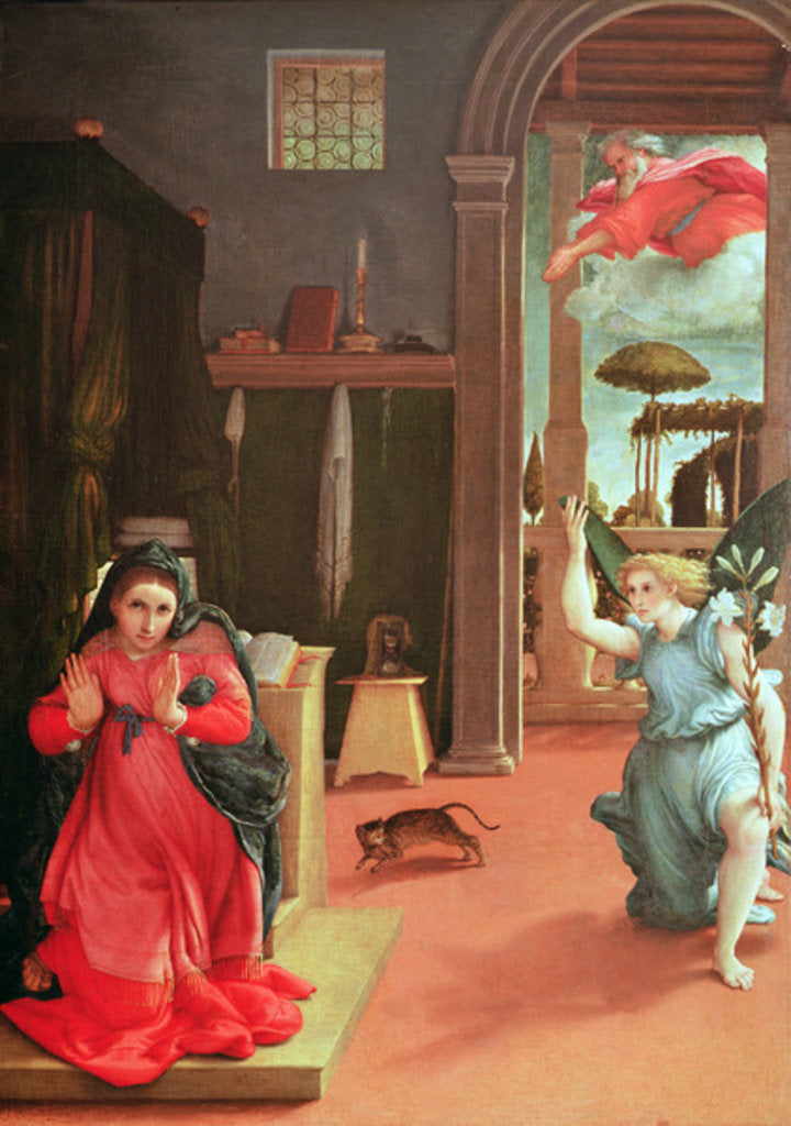 Detail of The Annunciation, c.1534-35 by Lorenzo Lotto