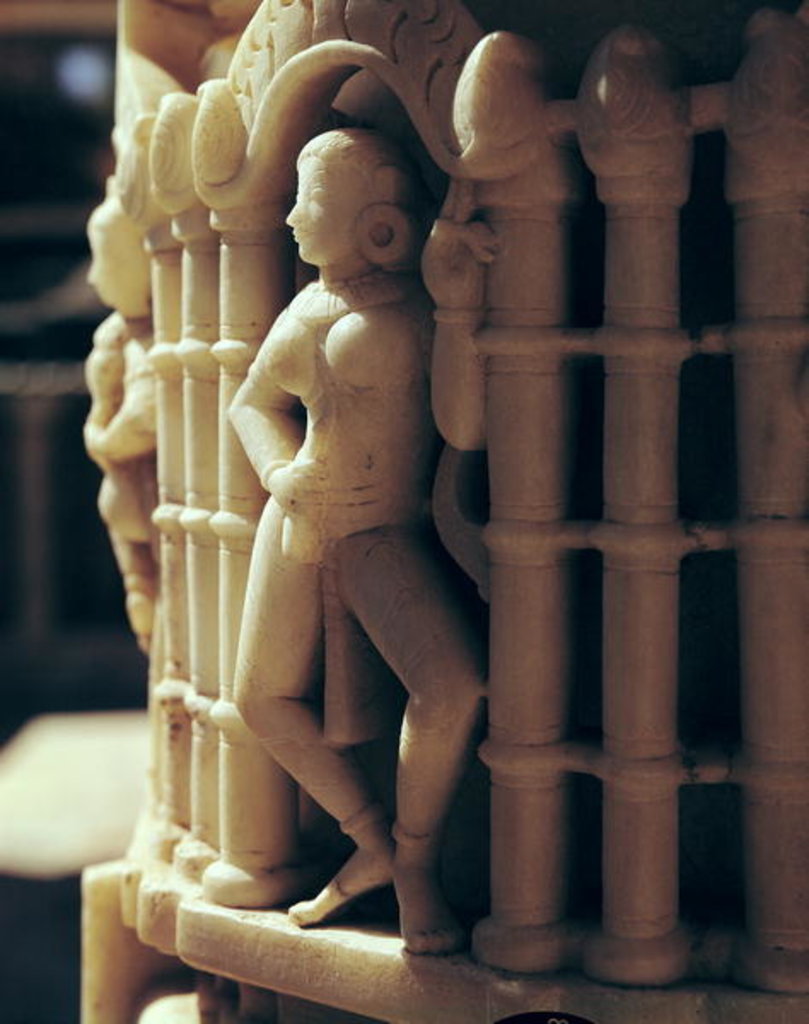 Detail of Detail of a pillar, c.1230 AD by Indian School