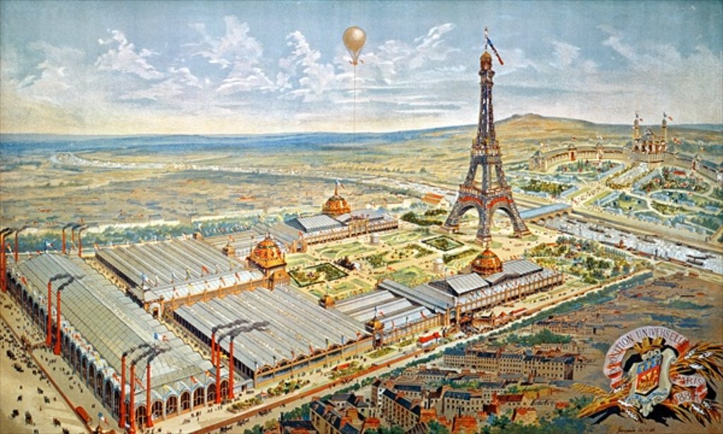 Detail of General View of the Universal Exhibition, Paris, 1889 by French School