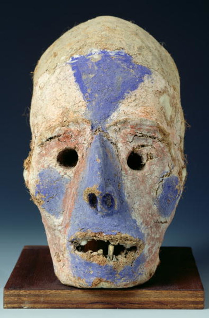 Detail of Mounted head representing death, from Vanuatu, 11th-19th century by Oceanic Oceanic