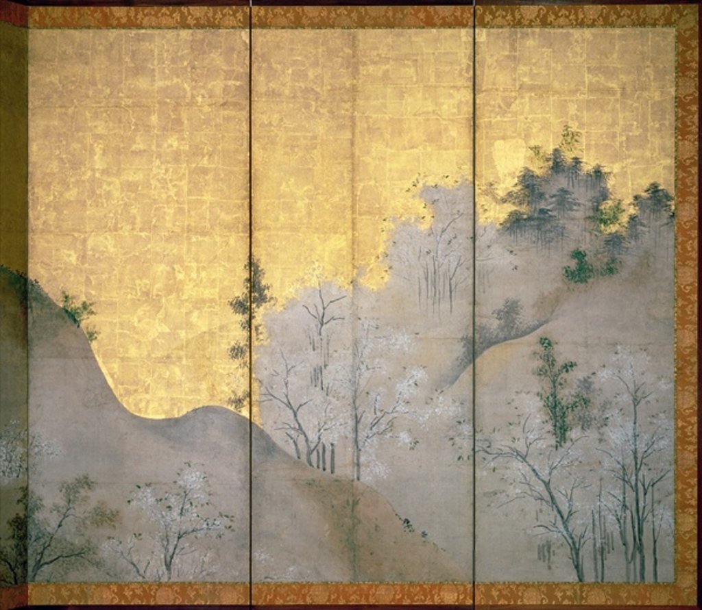Detail of Spring Landscape by Linkoku Linkoku