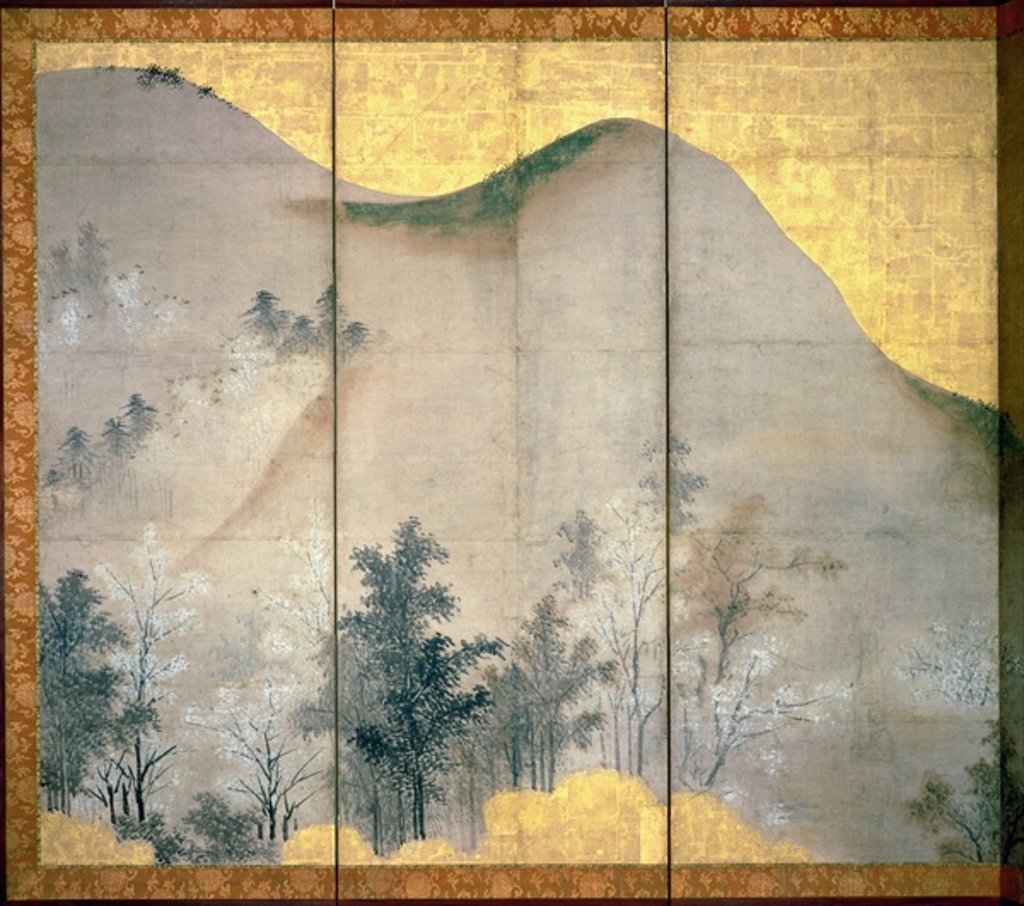 Detail of Spring Landscape by Linkoku Linkoku