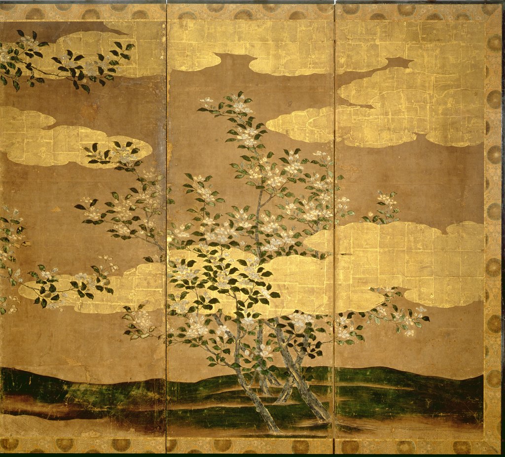 Detail of Flowers of Camellias by Japanese School