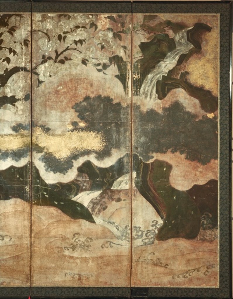 Detail of Sunny Landscape by School Japanese