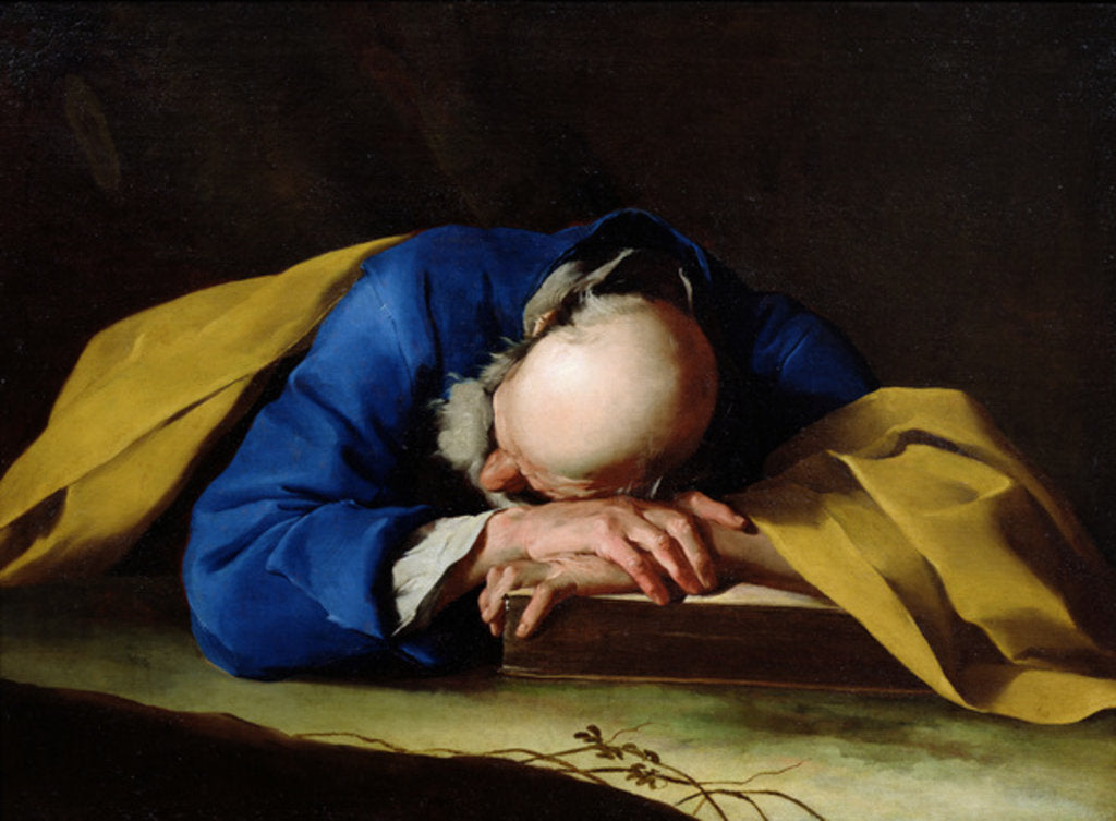Detail of St. Peter or St. Jerome Sleeping, c.1735-39 by Giuseppe Antonio Petrini