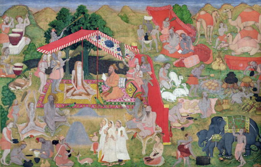 Detail of Ms E-14 Tribal Leaders Meeting Hermits by Indian School