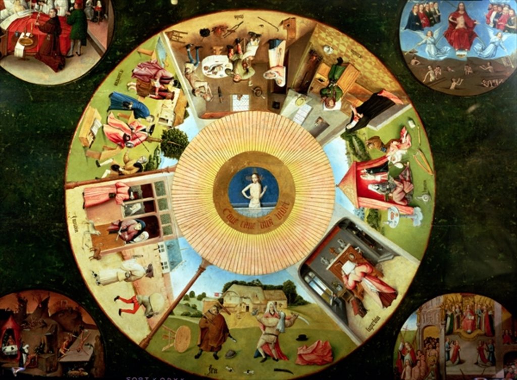 Detail of Tabletop of the Seven Deadly Sins and the Four Last Things by Hieronymus Bosch