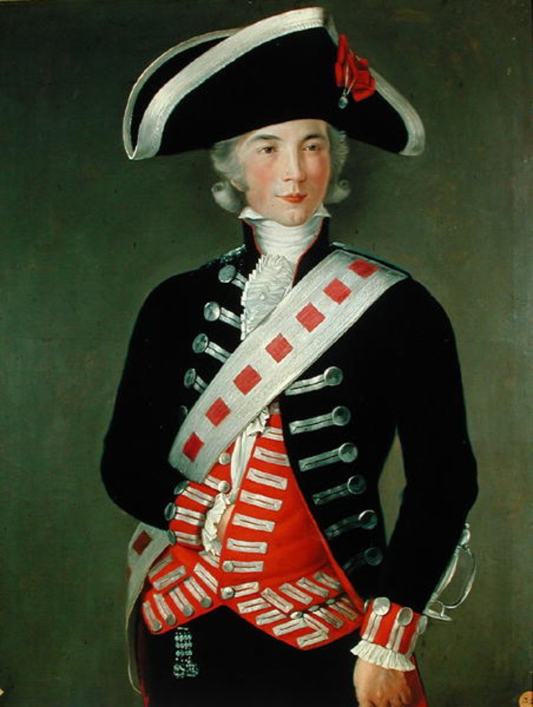 Detail of Portrait of Manuel Godoy Alvarez de Faria by Augustin Esteve y Marques