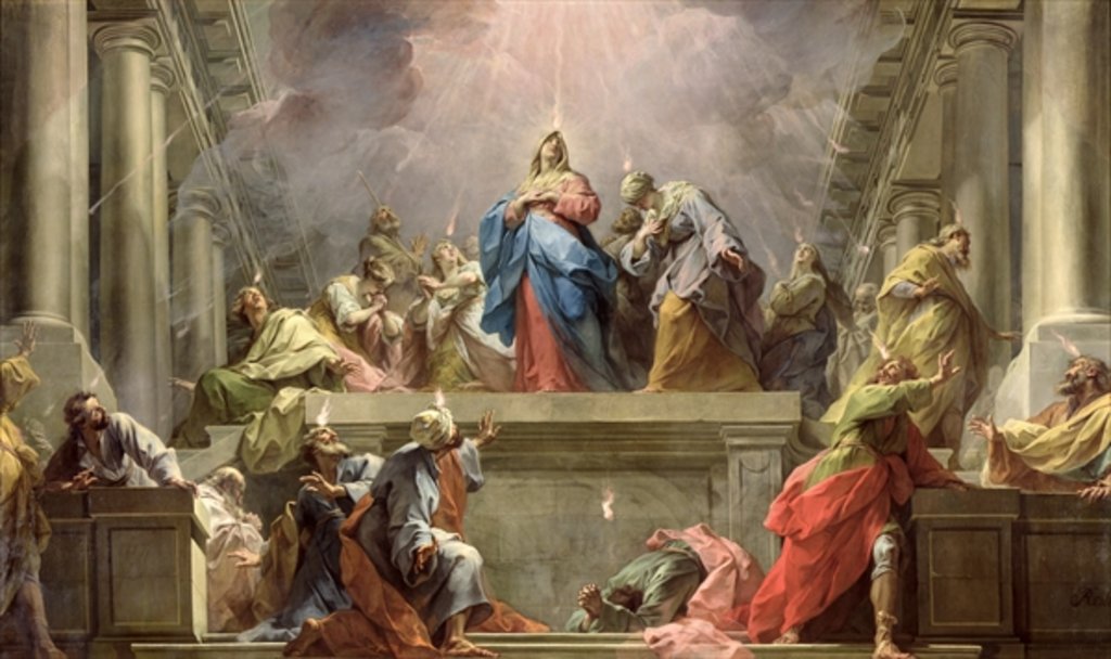 Detail of Pentecost, 1732 by Jean II Restout