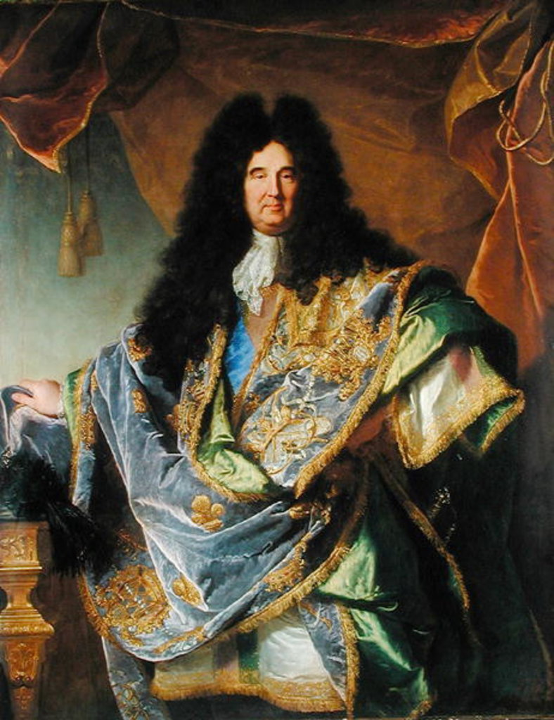 Detail of Portrait of Philippe de Courcillon Marquis de Dangeau, 1702 by Hyacinthe Francois Rigaud