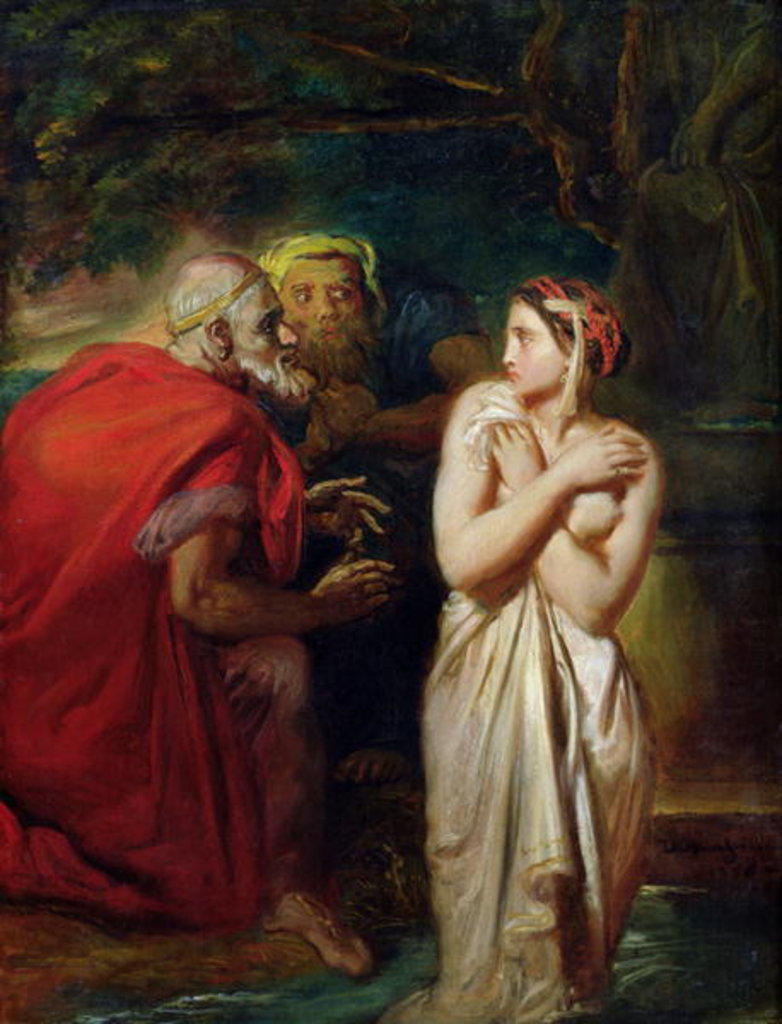 Detail of Susanna and the Elders, 1856 by Theodore Chasseriau