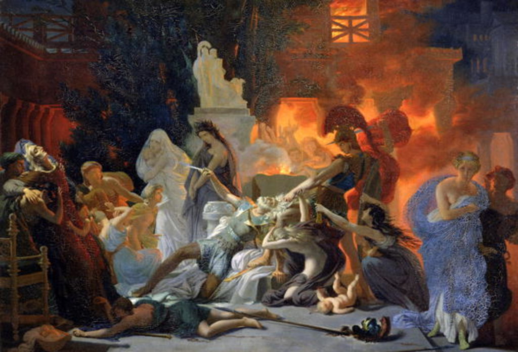 Detail of The Death of Priam, c.1817 by Baron Pierre-Narcisse Guerin
