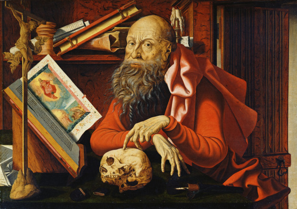 Detail of St. Jerome in his Oratory by Marinus van Reymerswaele
