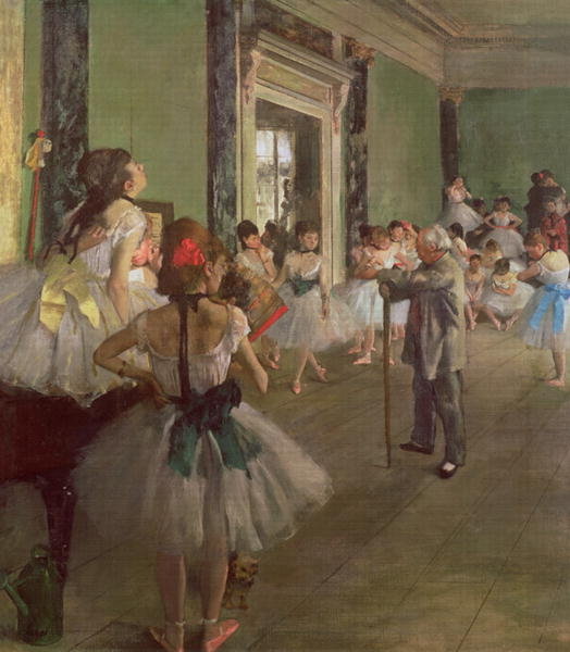 Detail of The Ballet Class, c.1873-76 by Edgar Degas