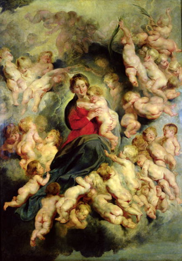 Detail of The Virgin and Child surrounded by the Holy Innocents or, The Virgin with Angels, 1618 by Peter Paul Rubens