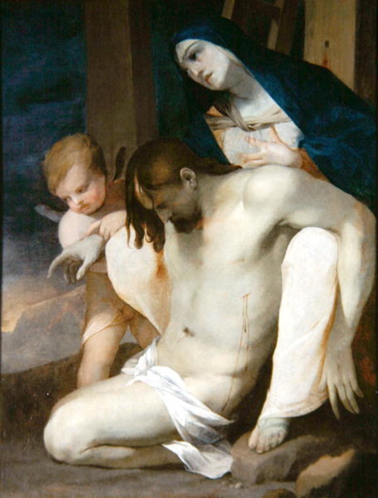 Detail of The Lamentation of Christ by Lubin Baugin