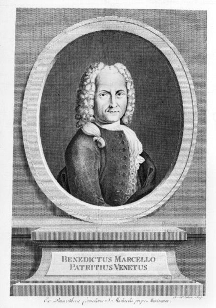 Detail of Portrait of Benedetto Marcello by French School