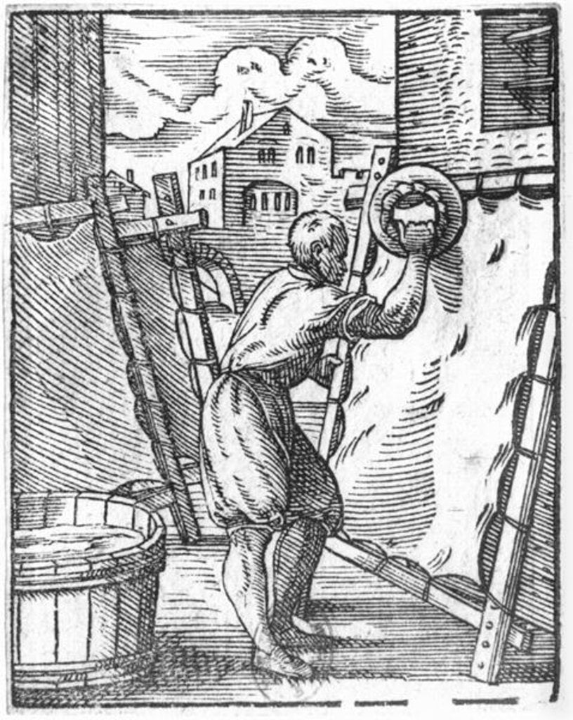 Detail of The tanner by Jost Amman