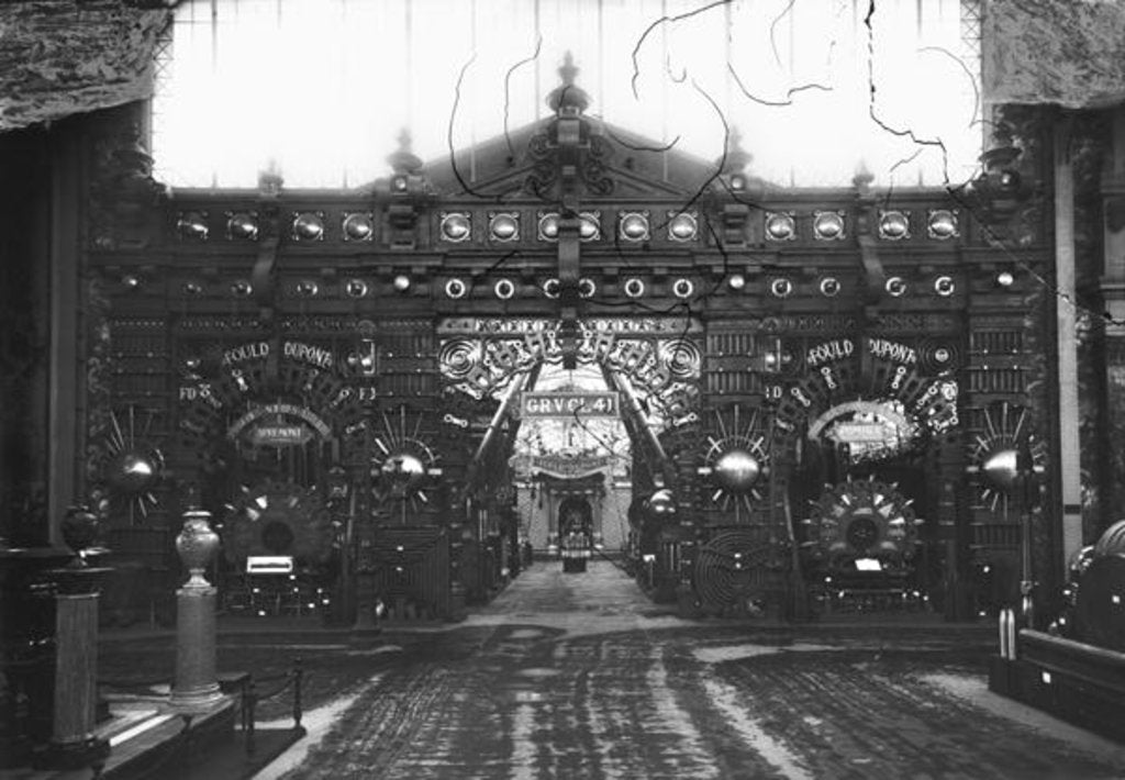 Detail of Portico of the Metallurgy Pavilion at the Universal Exhibition, Paris, 1889 by Adolphe Giraudon