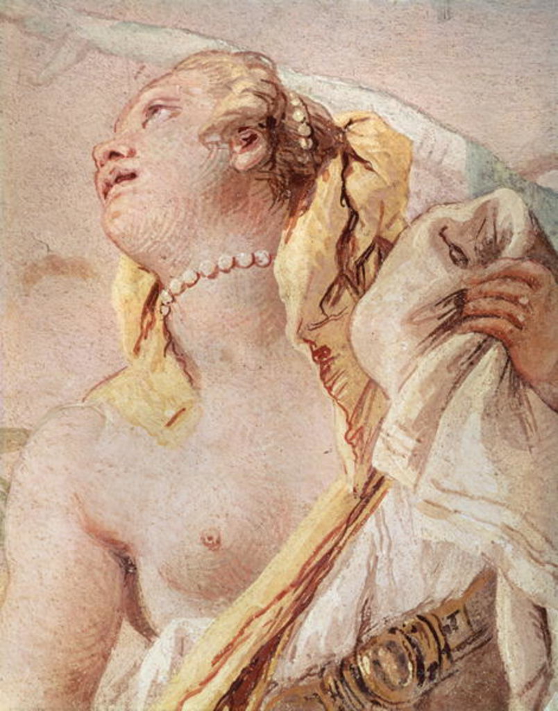 Detail of Rinaldo Abandoning Armida, detail of Armida by Giovanni Battista Tiepolo