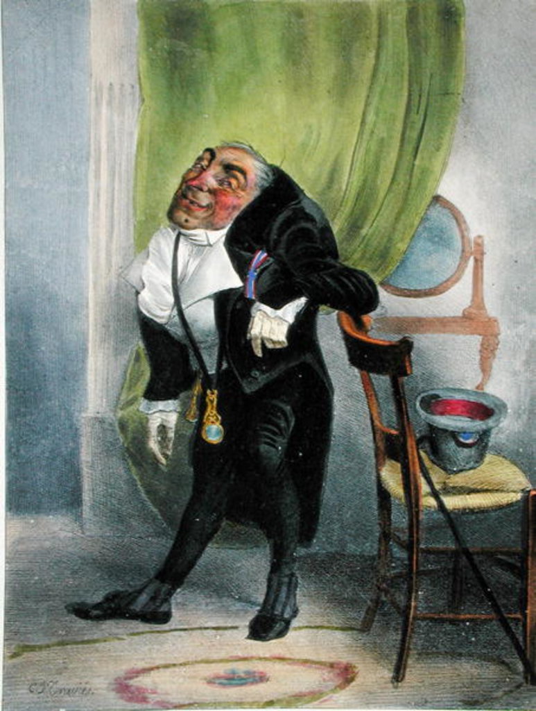 Detail of Charles Louis Philippe Henri Dieudonne Mayeux by Charles Joseph Travies de Villiers