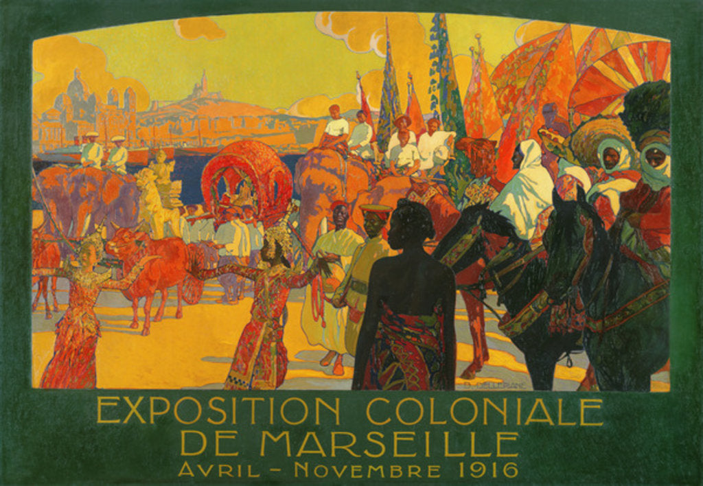 Detail of The National Colonial Exhibition, Marseille, April-November 1916, 1922 by David Dellepiane
