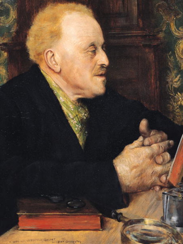 Detail of Dr. Paul Gachet 1891 by Norbert Goeneutte