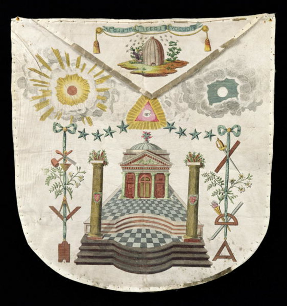 Detail of Apron of a Master of the Saint-Julien Lodge in Brioude by French School