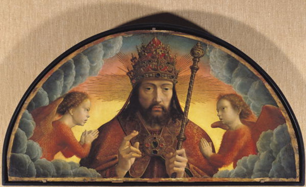 Detail of God the Father Blessing, 1506 by Gerard David