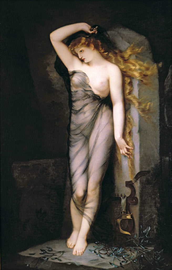 Detail of Velleda, before 1869 by Charles Voillemot